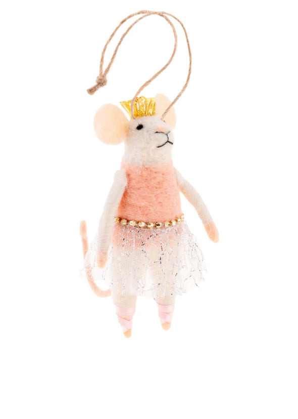 Felt Ornaments Ballerina Mice