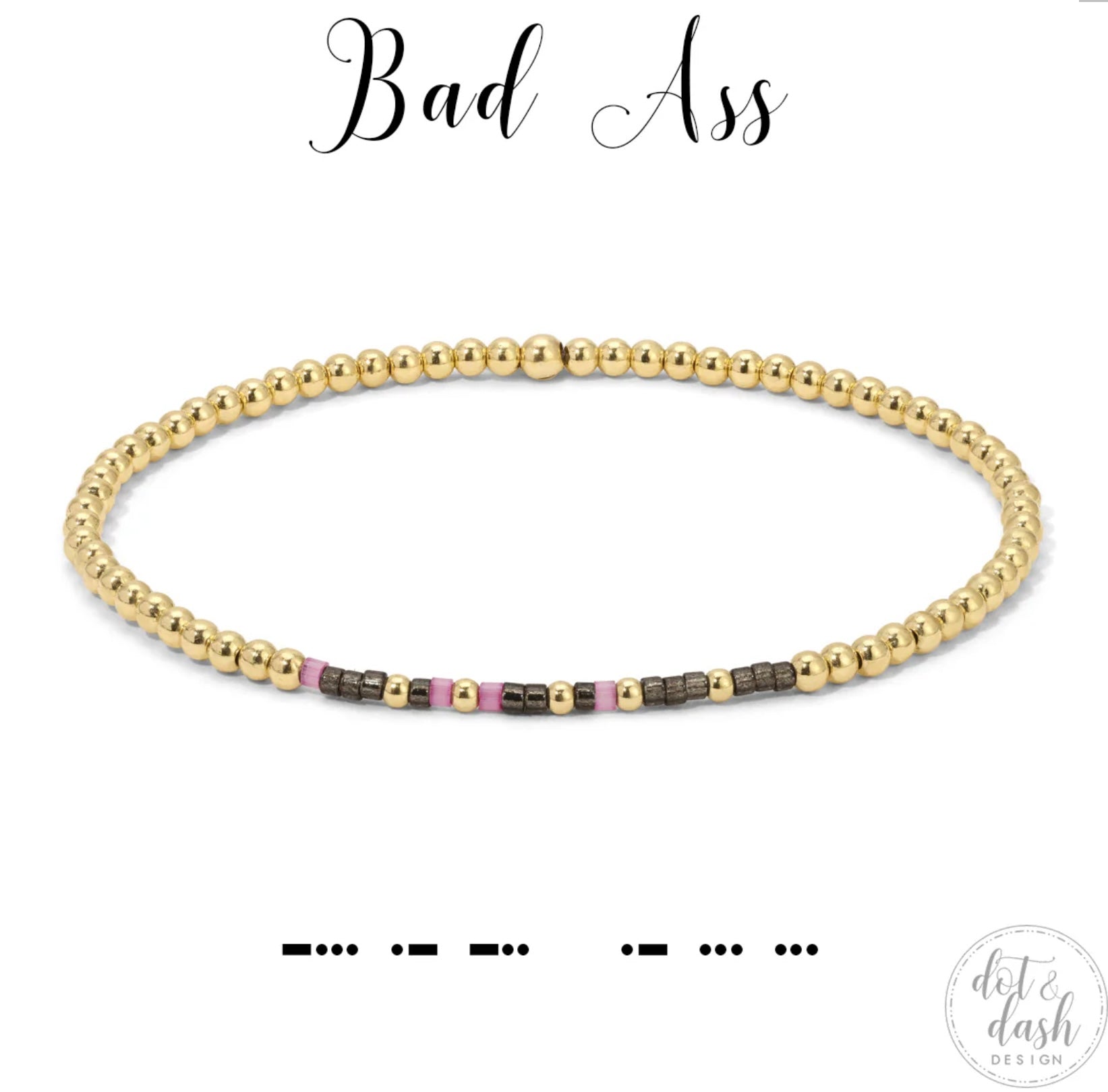 Dot & Dash Bracelet - Bad Ass