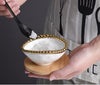 Pampa Bay Oval Condiment Bowl- Gold & White