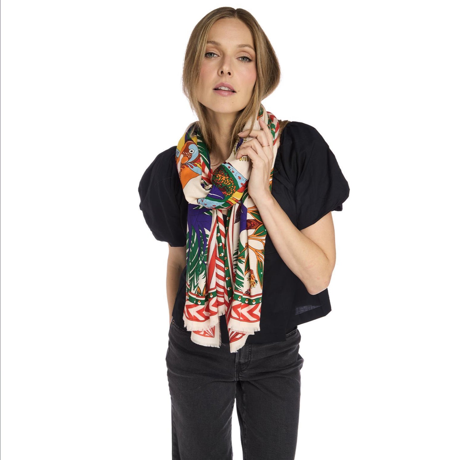 Rectangle Scarf / Magic India Beige