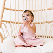 Knit Binky Clip 3 Pack- Bloom