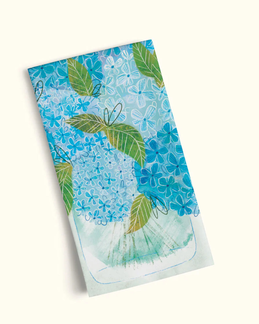 Tea Towel Blue Hydrangeas