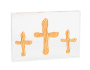 Acrylic Plaque Triple Cross