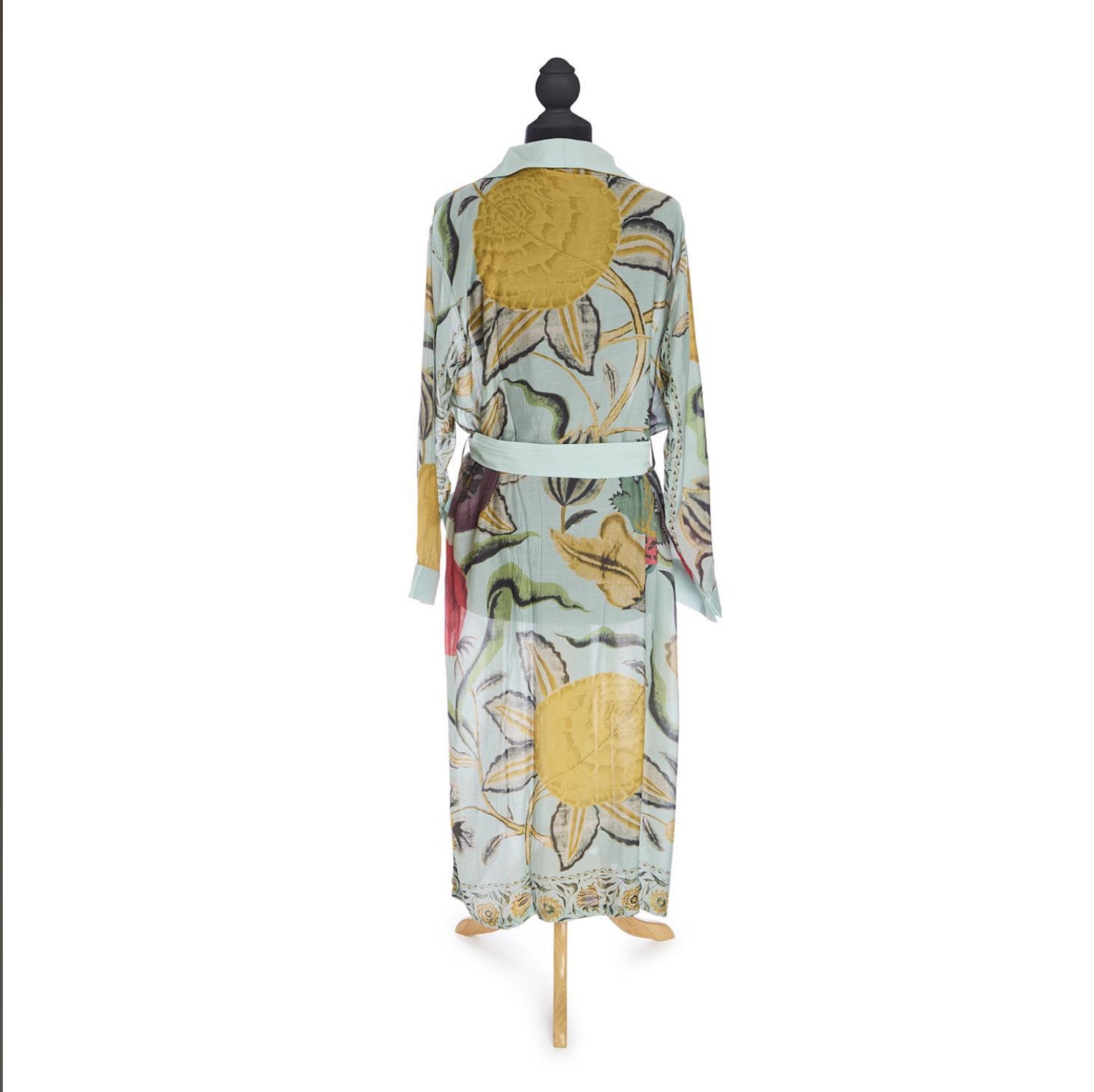 Lightweight Robe Gown- Joy Aqua Print