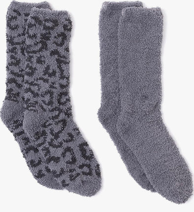 Barefoot Dreams CC Women’s 2 Pair Sock Set - Carbon