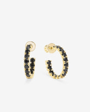 Heiress .75” Hoops - Black