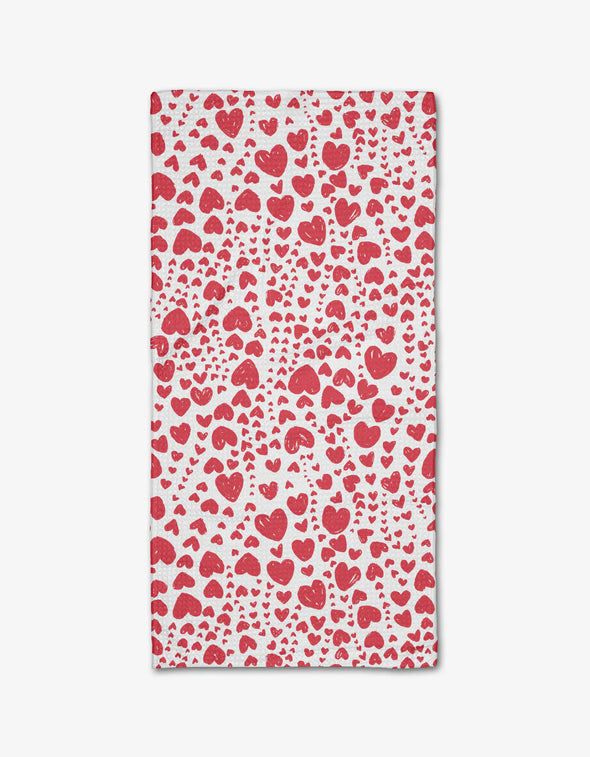 Bar Towel - Bubble Hearts