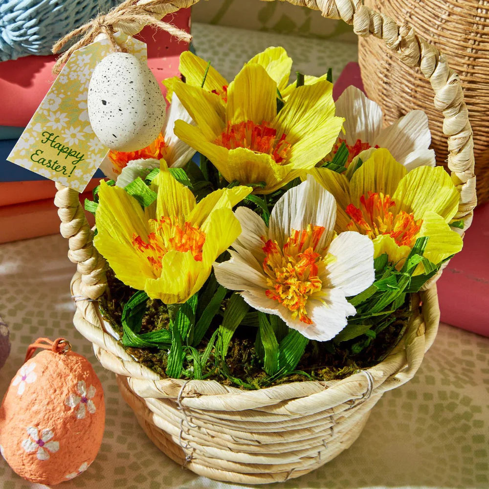 Flower Basket w/Egg Decor A/3