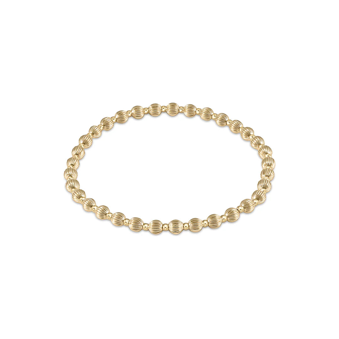 Dignity Grateful Gold Filled 4mm Bead Bracelet