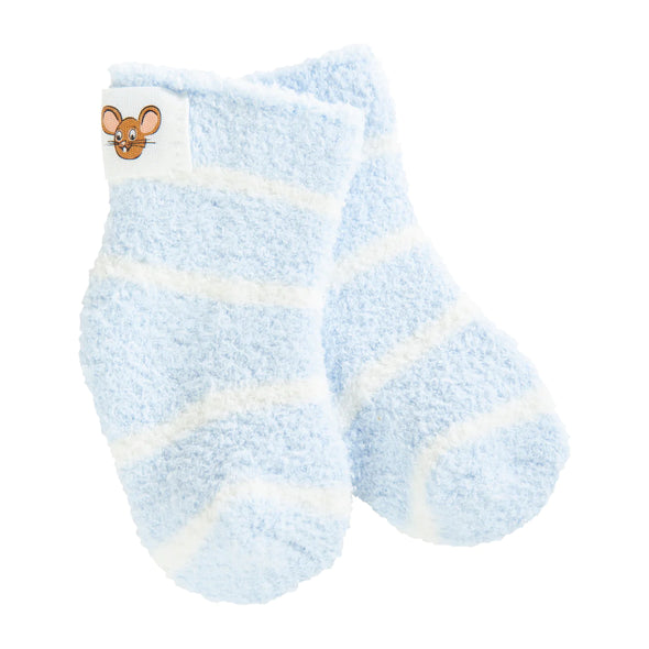 Infant Cozy Crew Socks- Blue