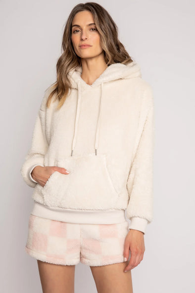 PJ Salvage Let’s Cozy Hoodie - Ivory