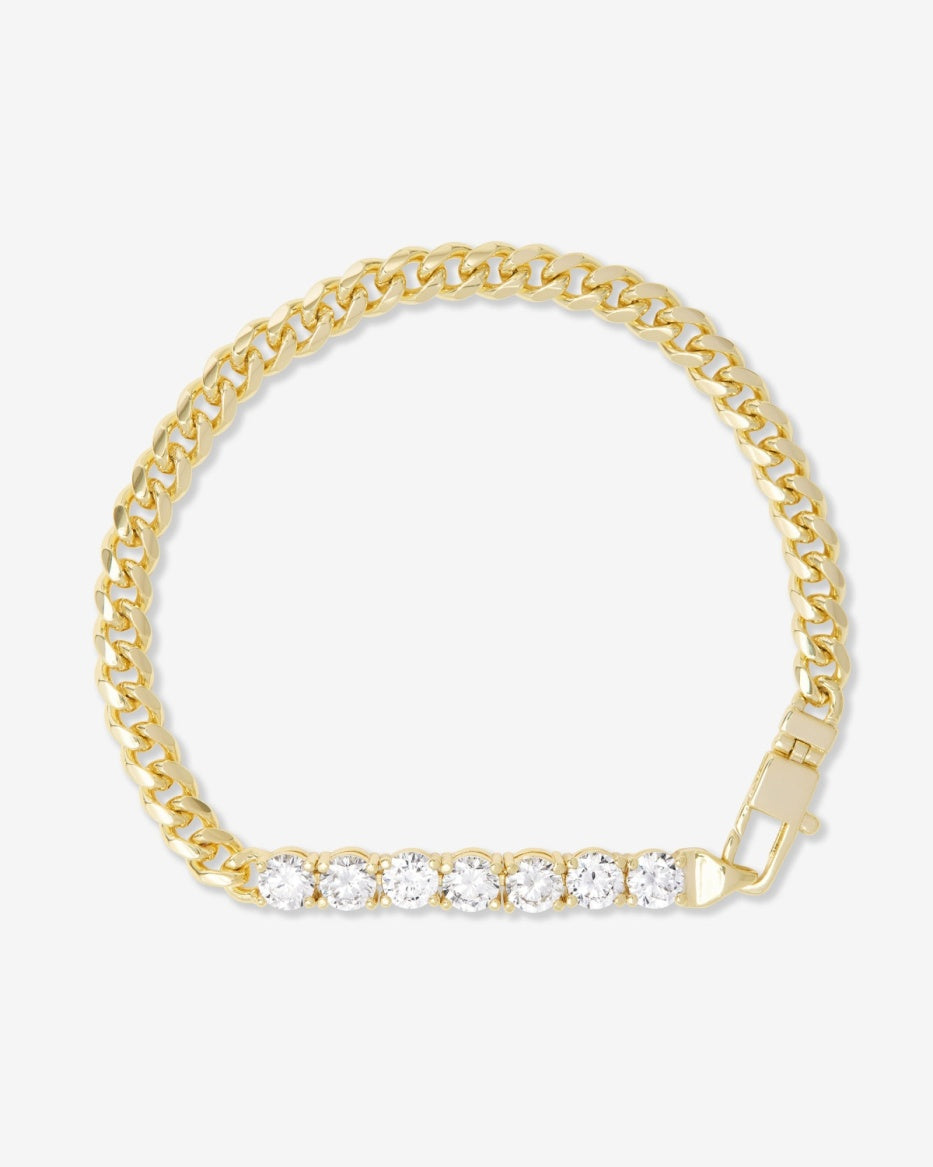 Baby Julian Loves Diamonds Bracelet - Gold