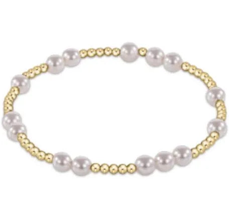 Hope Unwritten Bracelet 5mm - Pearl