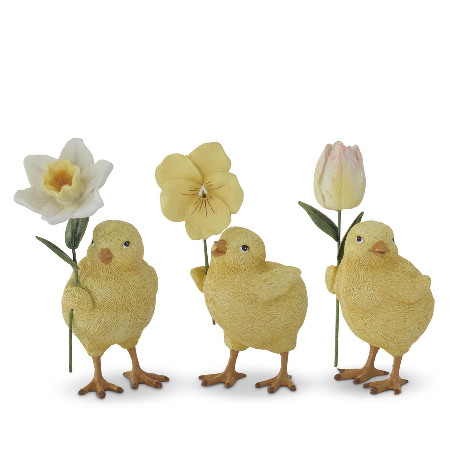Chicks w/ Flowers