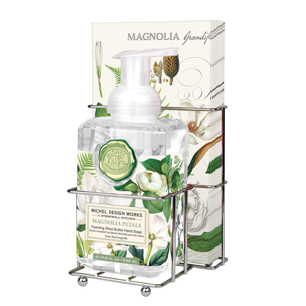 Hand Soap & Napkin Set- Magnolia Petals