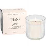 Ribbed Jar Candle- Thank You