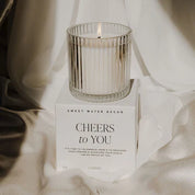 Ribbed Jar Candle- Cheers To You