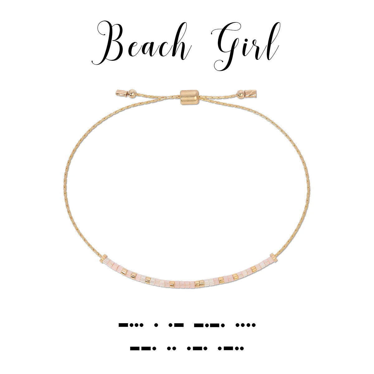 Dot & Dash Bracelet- Beach Girl