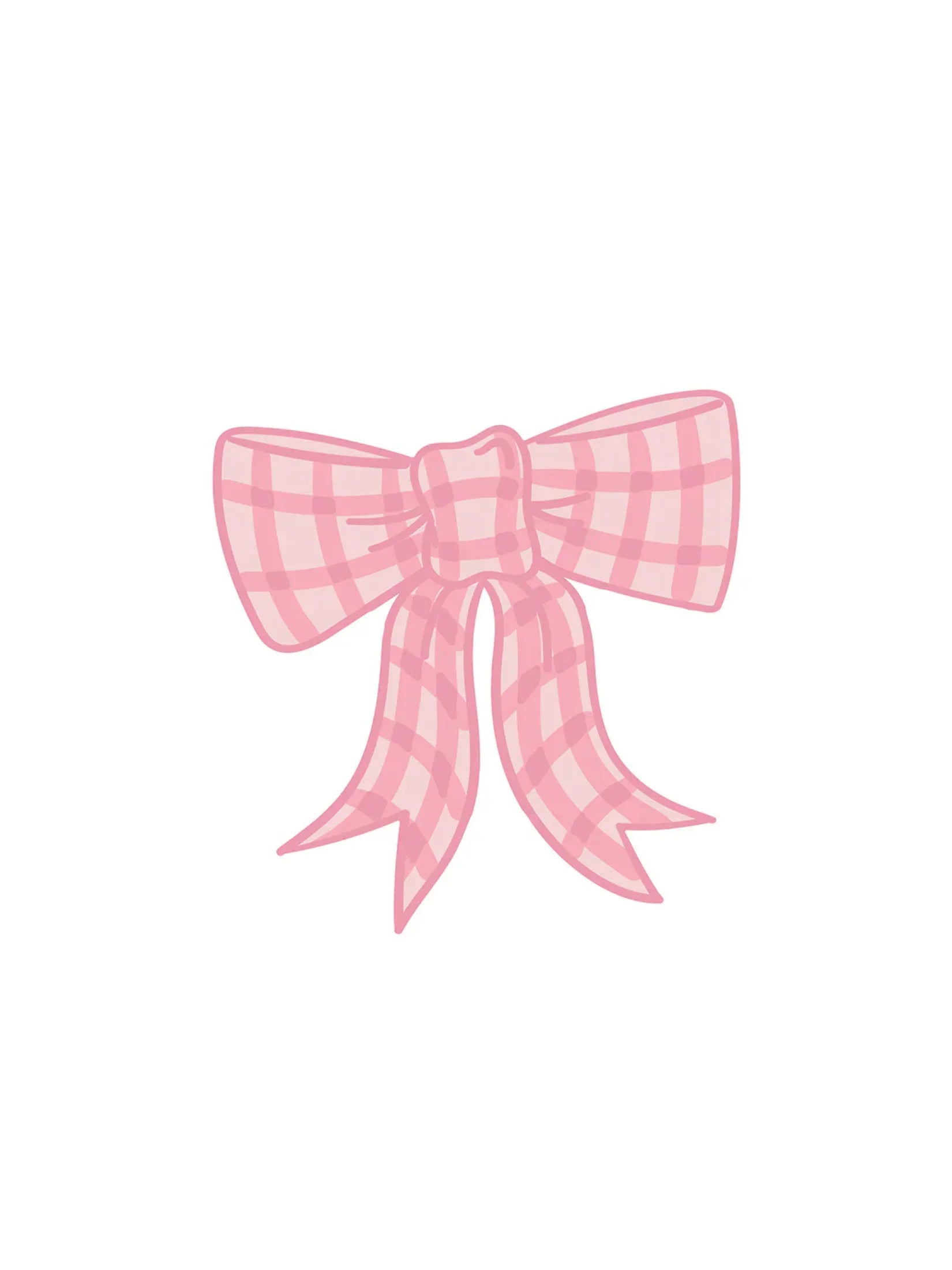 Mini Attachment- Pink Gingham Bow