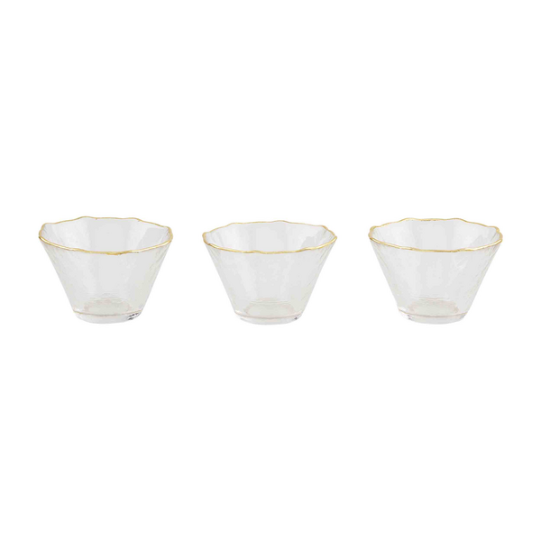 Gold Edge Ramekin Set (Set of 3)