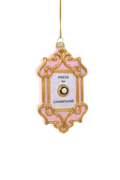 Ornaments/Glass - Champagne Button