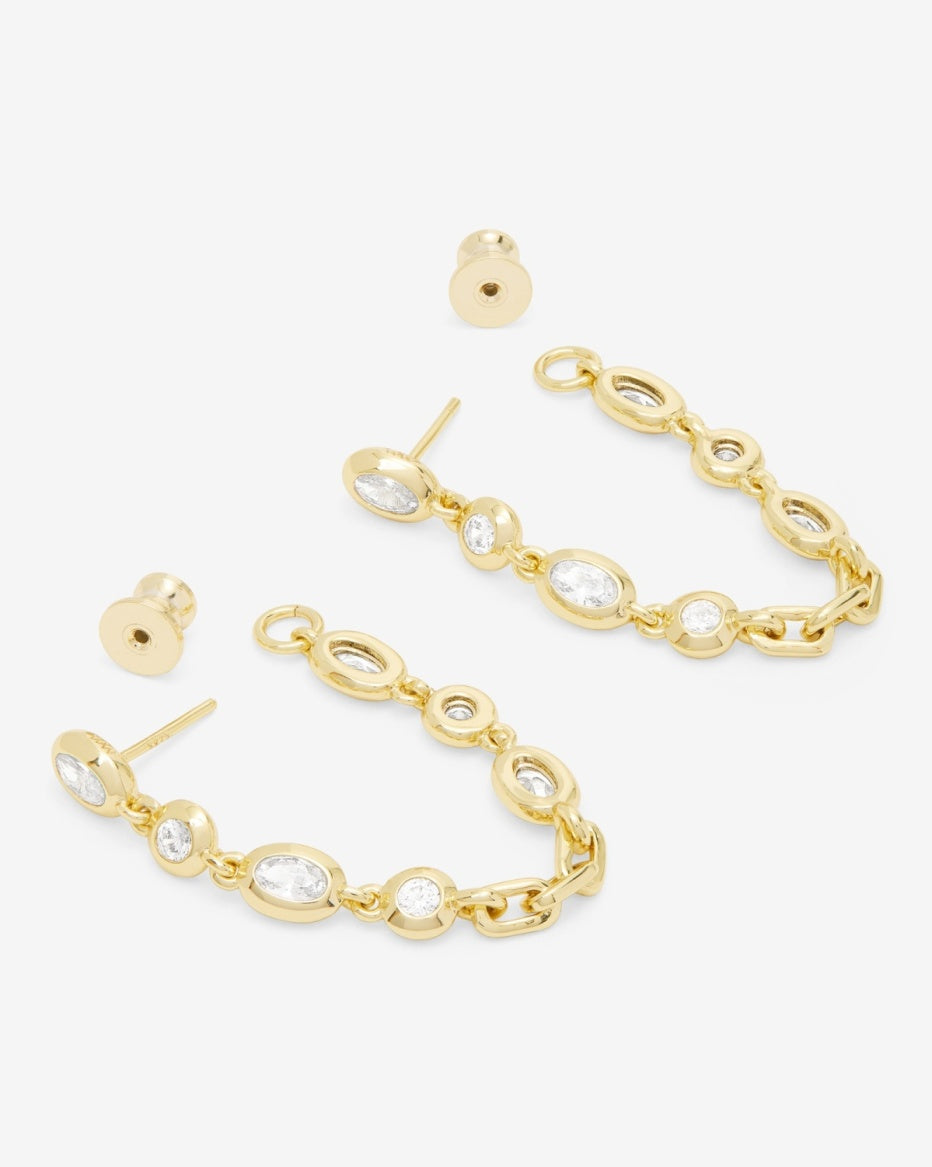 She’s A Boss Soft Hoops - Gold