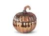Mercury Glass Pumpkin Candle/ Apple Cinnamon- Medium