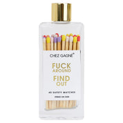 Glass Bottle Matches- F&#k Around Find Out
