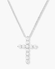 Oh She Fancy Small Cross Pendant - Silver