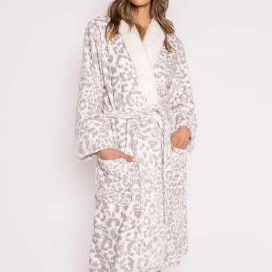 PJ Salvage Luxe Leopard Plush Robe