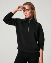 Spanx AirEssentials Half Zip - Black