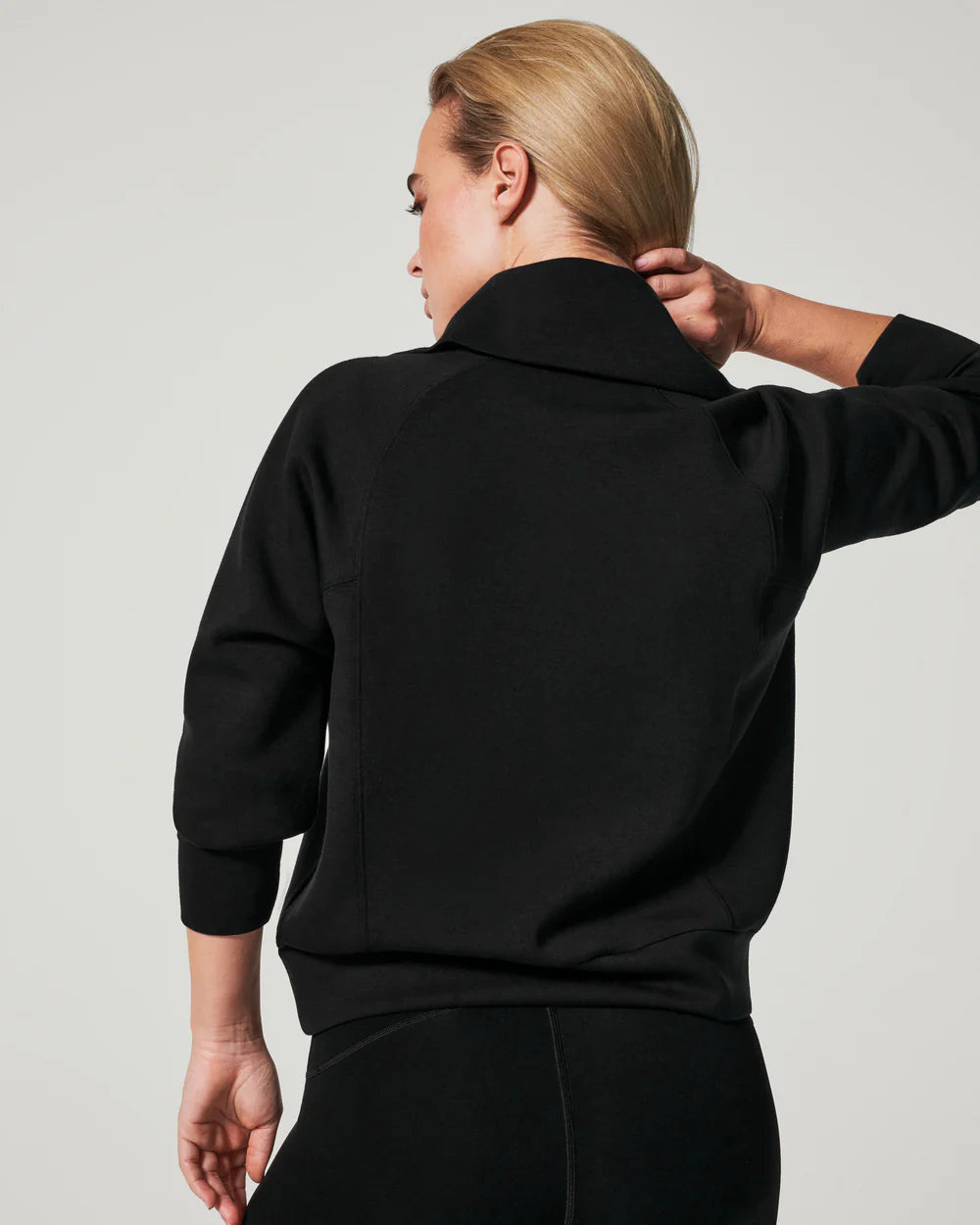 Spanx AirEssentials Half Zip - Black