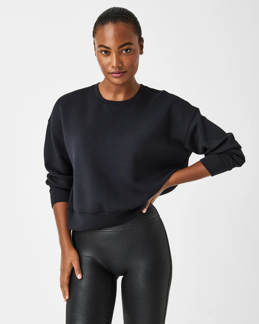 Spanx AirEssentials Crew - Black