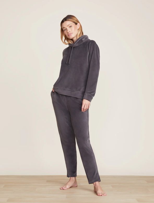 LuxeChic® Funnel Neck Pullover- Carbon