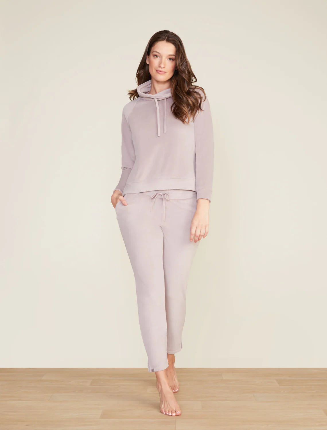LuxeChic® Skinny Pant with Zippers- Taupe