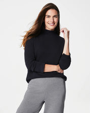 Spanx AirEssentials Mock Pullover - Black