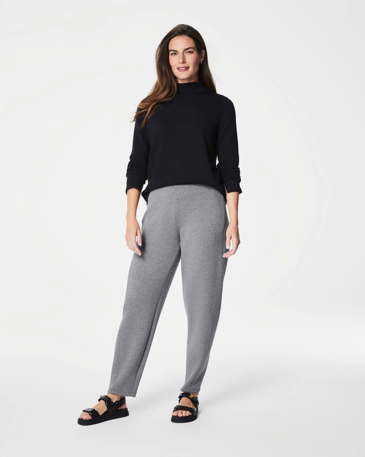 Spanx AirEssentials Mock Pullover - Black