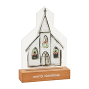 LED Acrylic Xmas Sitter - Church