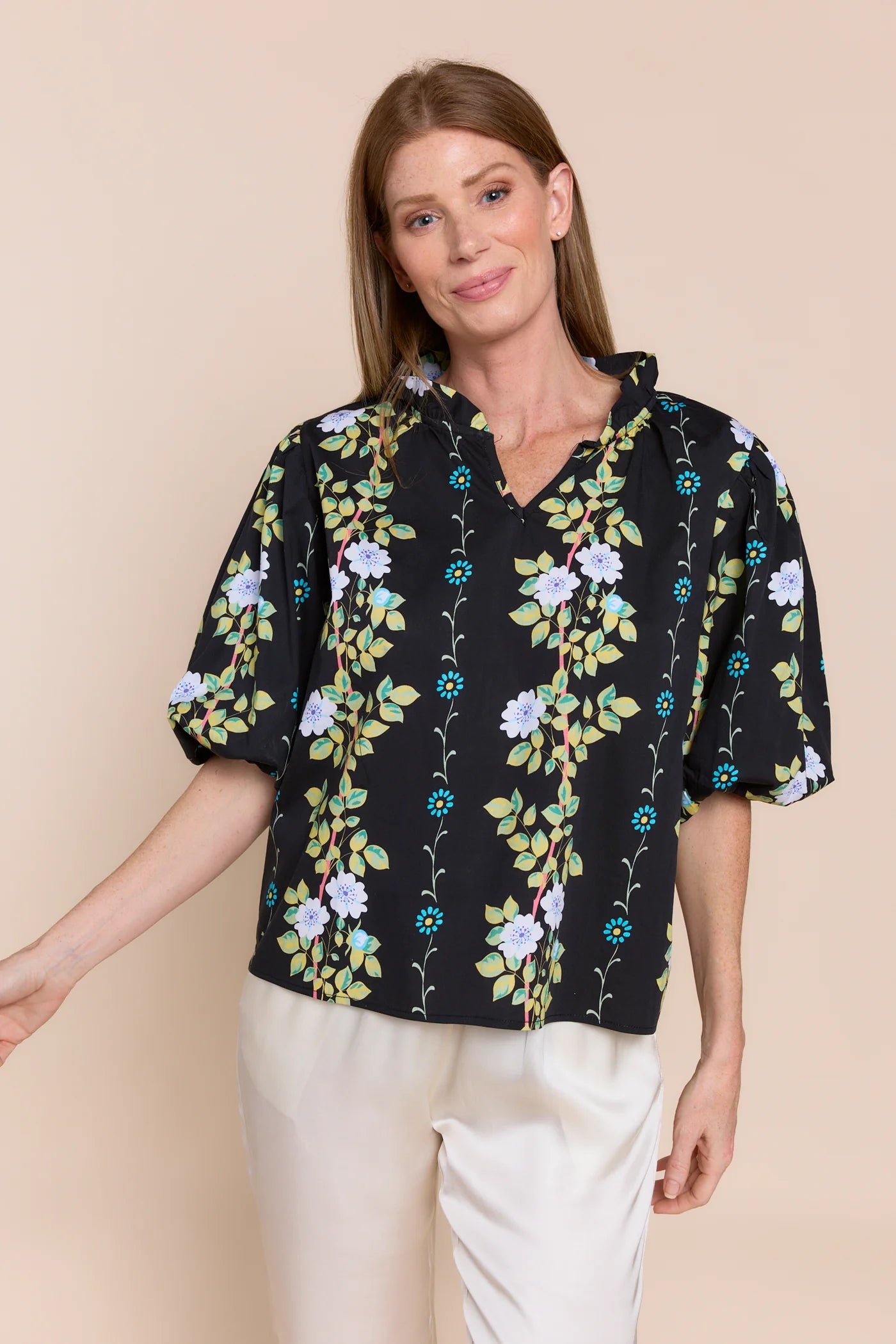 Sofia Marianna One Size Top- Garden Nero