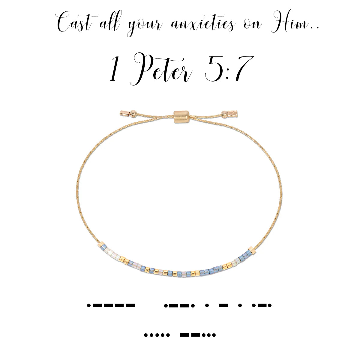 Dot & Dash Bracelet- Peter 5:7