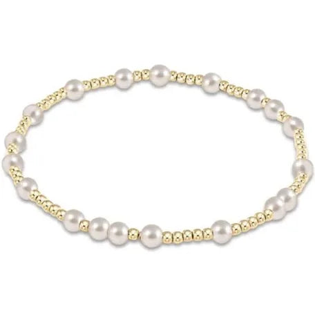 XL ENewton Extends Hope Unwritten Bracelet 4mm- Pearl