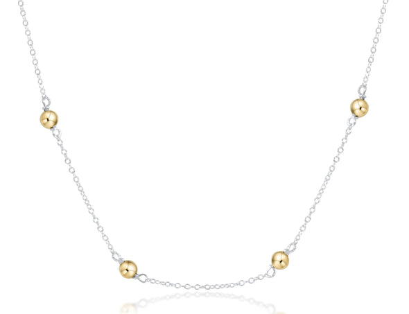 Choker Simplicity Mixed Metal Chain 17” - 4mm