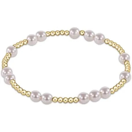 XL ENewton Extends Hope Unwritten Bracelet 5mm- Pearl