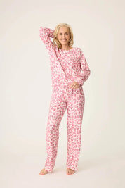 PJ Salvage Full of Love Leopard PJ Set