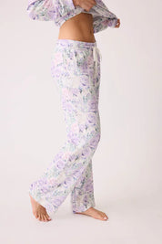 PJ Salvage Violet Rose Floral Waffle Thermal Pant