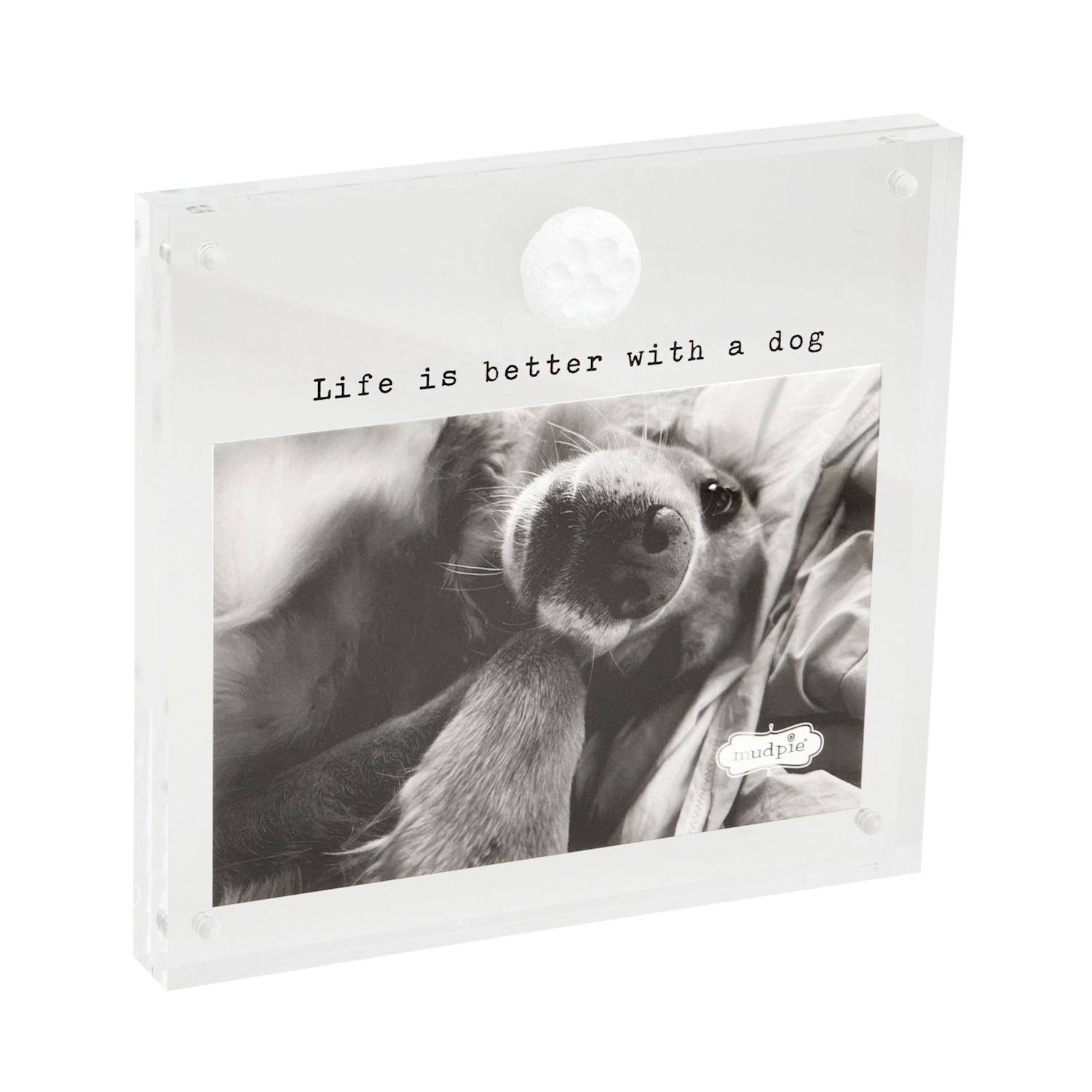 Acrylic Dog Paw Frame- 4x6
