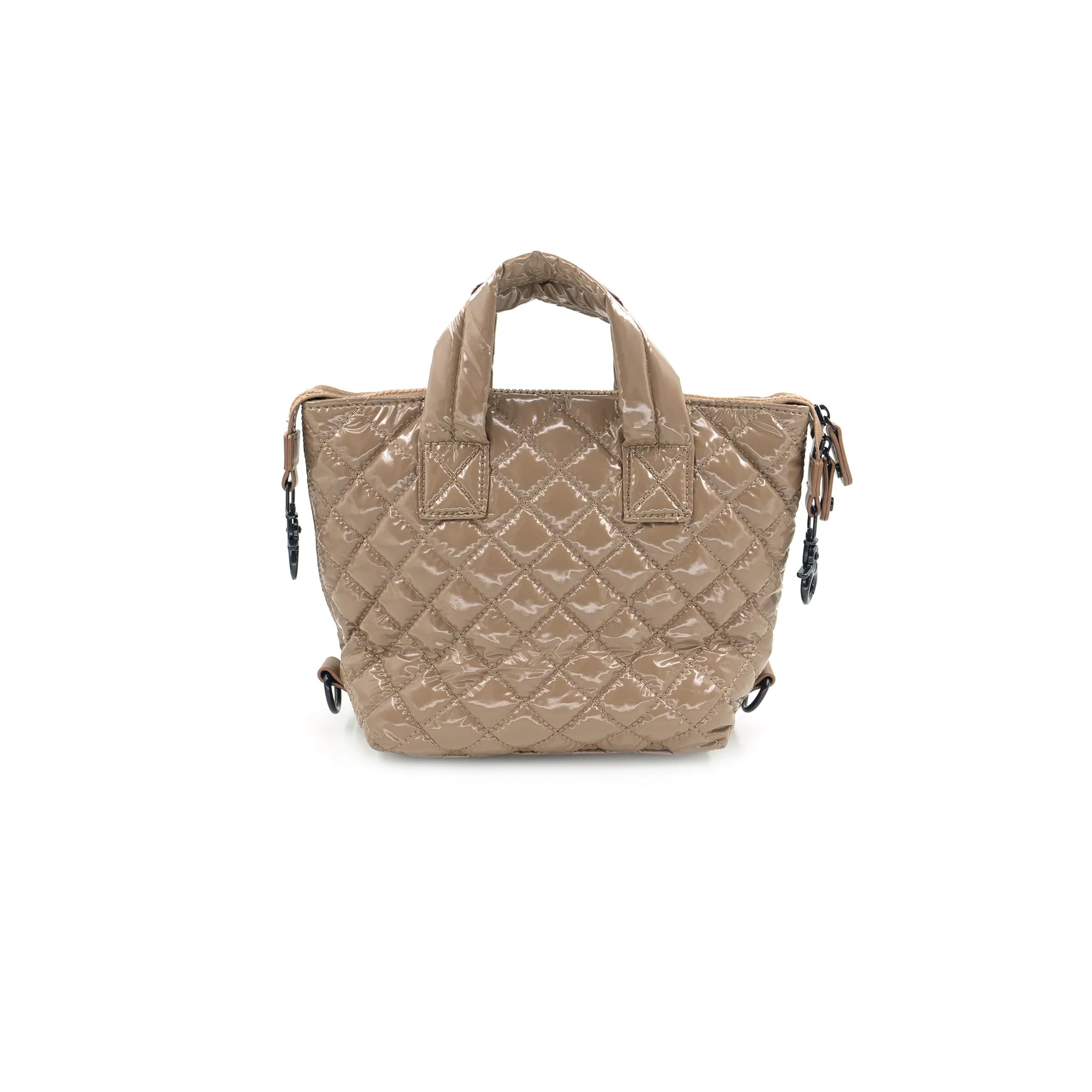 Mini Quilted Bag - Patent Camel
