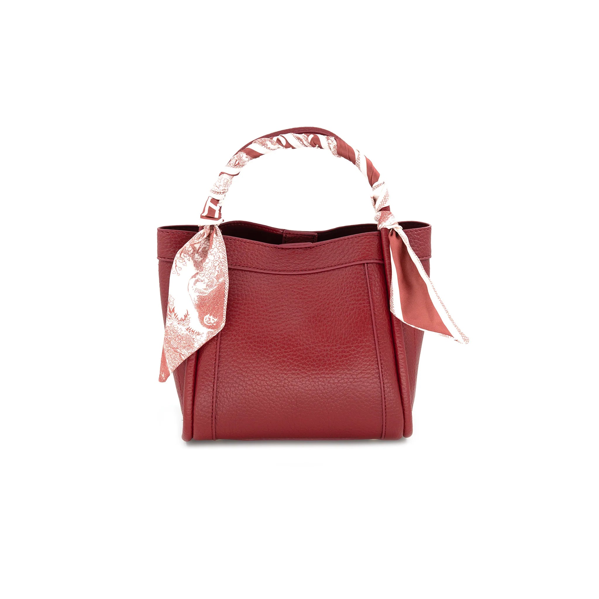 Scarf Tie Handbag Small- Red