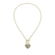 Kristal Life Abundant Heart Toggle Necklace