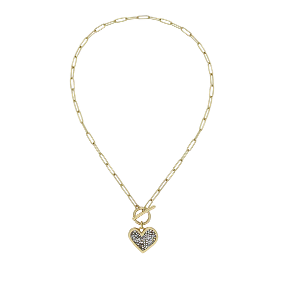 Kristal Life Abundant Heart Toggle Necklace